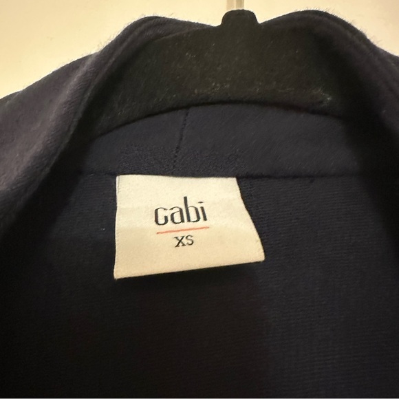 CAbi #5153 Easy Topper Navy Blue Jacket Open Front Cardigan - Picture 6 of 8